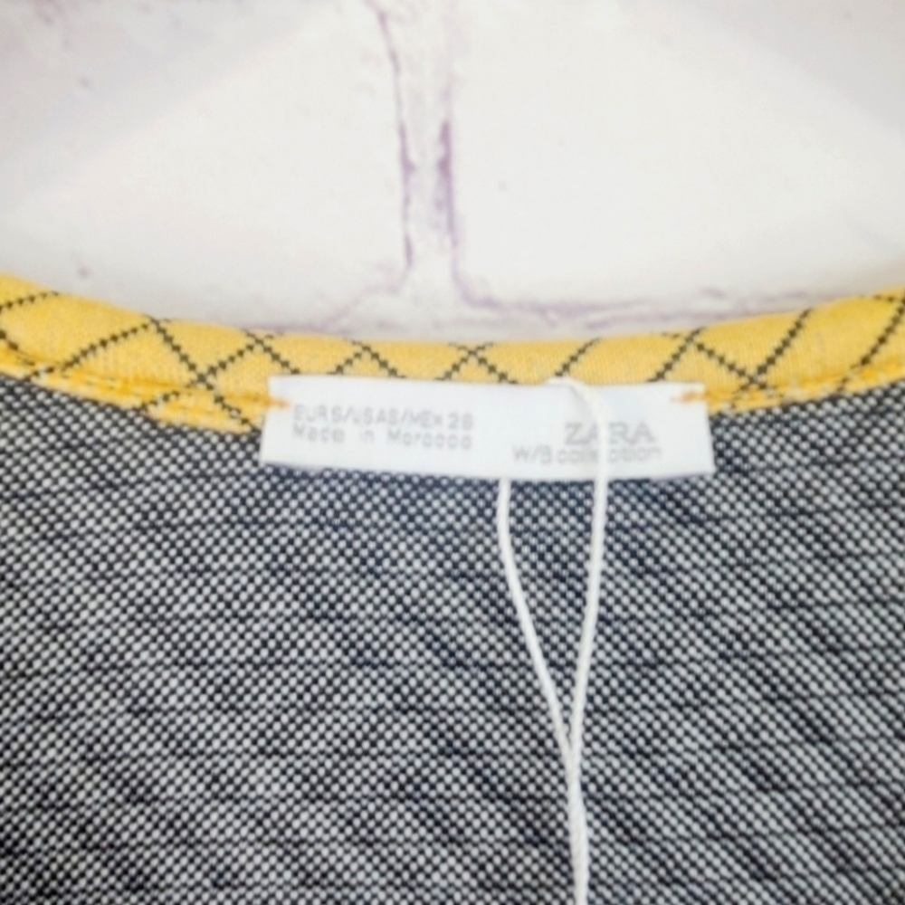 🟡 Zara🟡 NWOT 🍁 Geometric Patterned Tunic🖖 Sz S - Picture 5 of 10